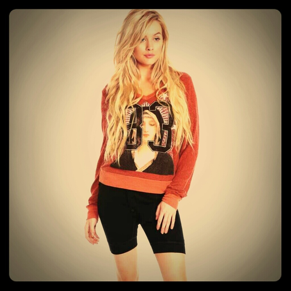 Wildfox Varsity Angel V-Neck BBJ